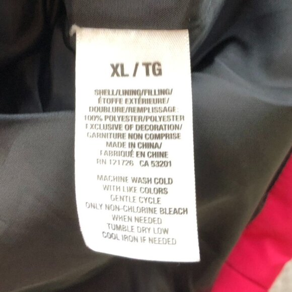 Aeropostale Women's Quilted Puffer Vest XL Red Sleeveless Zip-Up - Picture 7 of 10